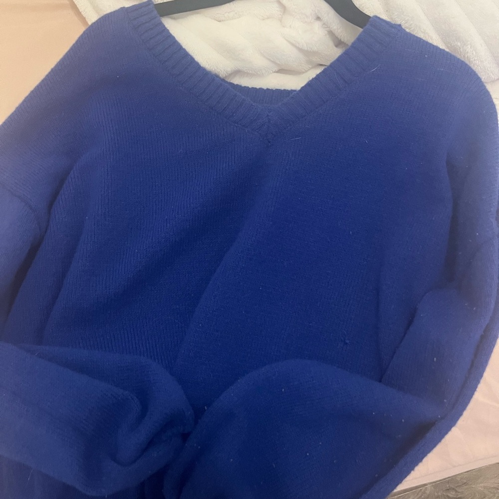 blue sweater
